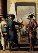 Laurent de la Hyre Cyrus Announcing to Araspas that Panthea Has Obtained His Pardon oil on canvas